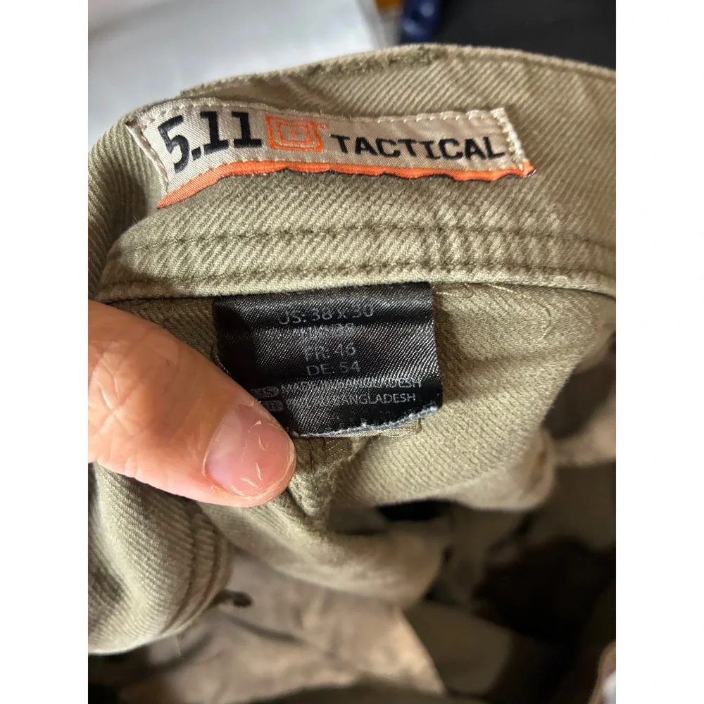 5.11 Tactical Mens Pants Olive‎ Green Work Outdoor Utility 38x30 (Fits 40x30)